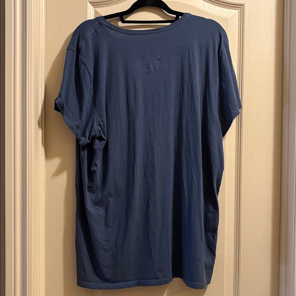 Navy Blue Life Is Good flamingo t-shirt - Picture 4 of 4
